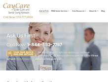 Tablet Screenshot of caycare.com